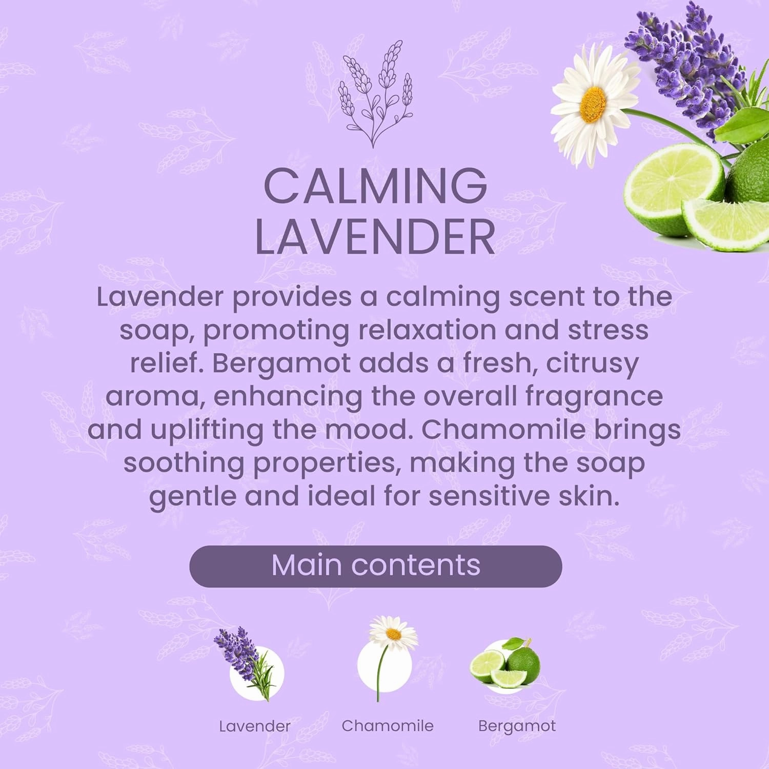 Luxury Liquid Hand Soap Refill - Natural Scented Hand Wash - Gentle Hand Soap with Essential Oils & Aloe Vera - Moisturizing Handwash for Bathroom and Kitchen, Calming Lavender Scent, 33.8 fl oz
