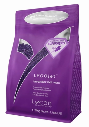 LycoJet Lavender Hard Wax Beads for Hair Removal, Effortlessly Removes Stubborn Hair with Professional-Grade Soothing Formula, Suitable for Sensitive Skin, 800g