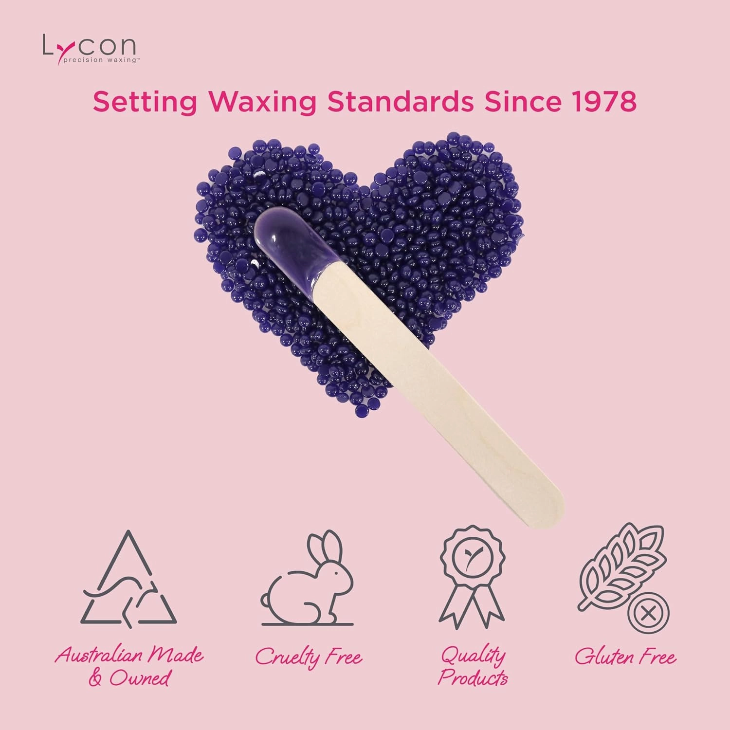 LycoJet Lavender Hard Wax Beads for Hair Removal, Effortlessly Removes Stubborn Hair with Professional-Grade Soothing Formula, Suitable for Sensitive Skin, 800g
