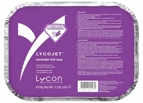 LycoJet Lavender Hard Wax Bricks for Hair Removal, Effortlessly Removes Stubborn Hair with Professional-Grade Soothing Formula, Suitable for Sensitive Skin, 1kg/ 35.3 oz