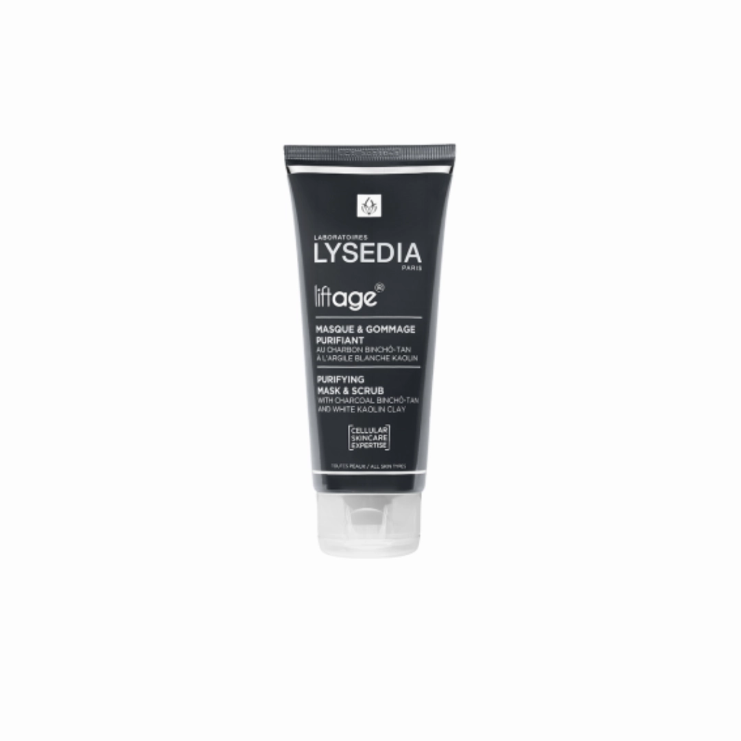 Lysedia Purifying & Scrub Mask & Scrub with Charcoal Clay 100 ml