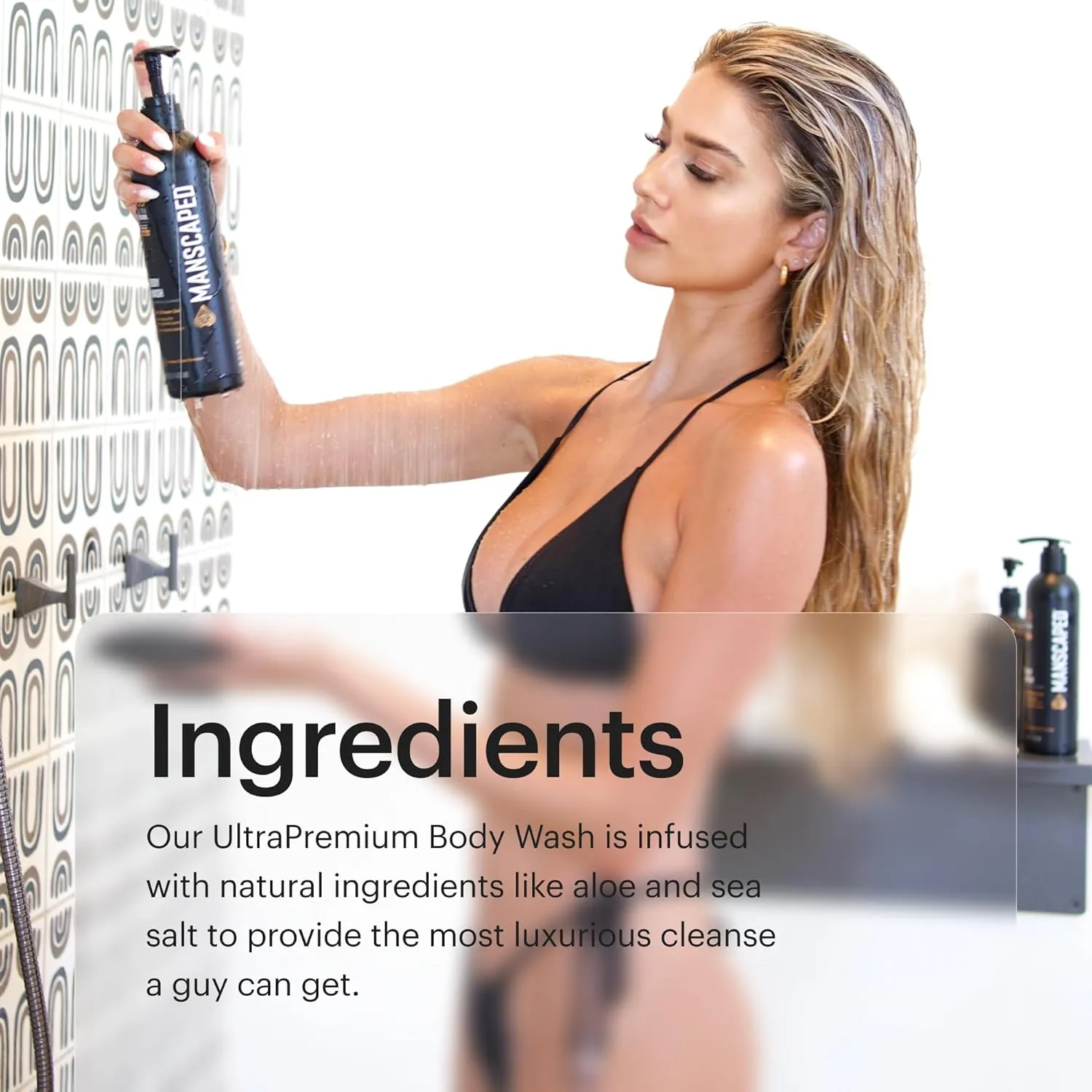 MANSCAPED® Men’s UltraPremium Refined® Body Wash, Luxurious Clean Formula Infused with Aloe Vera and Sea Salt, Refreshing and Nourishing Daily Shower Gel for Hydrating Skin, (16 oz), 2 Pack
