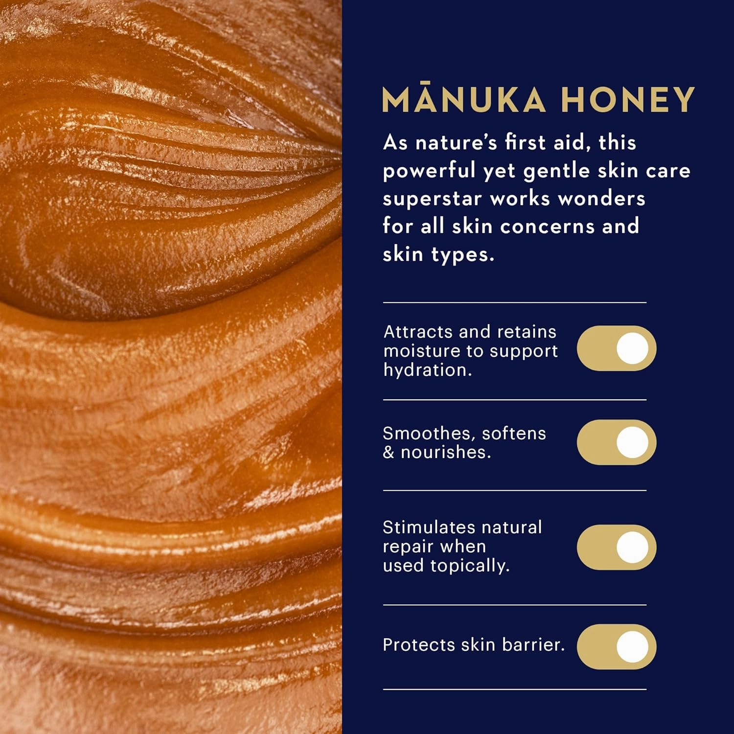 Manuka Health Calming Cream, For Itchy, Irritated & Sensitive Skin, Authentic Raw Honey from New Zealand