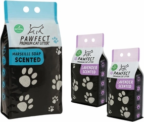 Marseille Soap & Lavender Cat Litter Combo – 36.4 lb / 19L (1x9L   2x5L), Clumping, Dust-Free, Odor Control