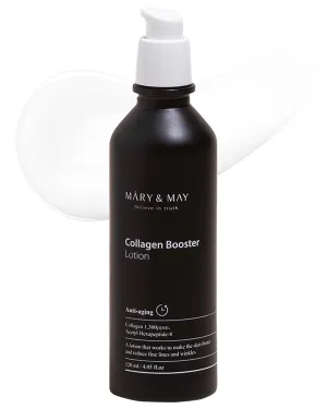 Mary&May Collagen Booster Lotion - Anti Aging, Firming and Elasticity Care with Peptides - Korean Skincare, EWG Green Grade, Hypoallergenic, 4.05 fl.oz.