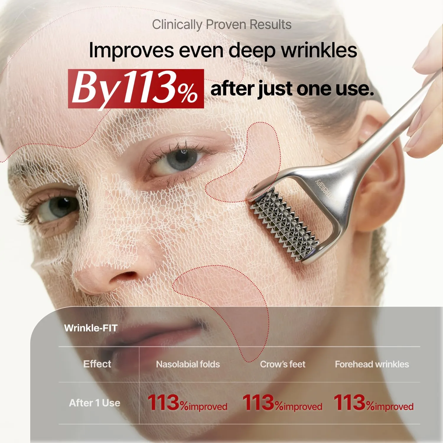 MEDITHERAPY Wrinkle-fit Mask   Facial Roller, Collagen Mask, Lifting Sagging Skin, Hydrating, Improving Elasticity, Glass Skin, Korean Skincare