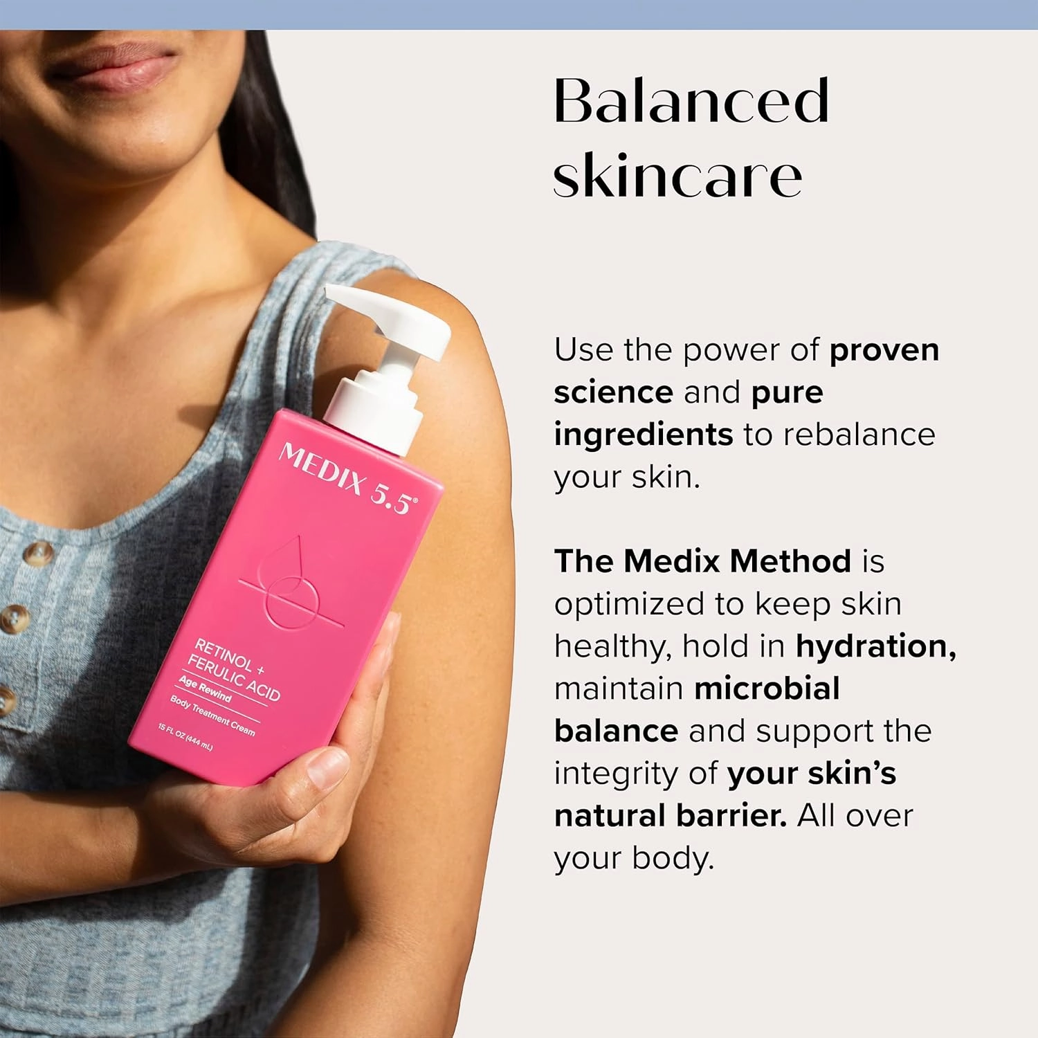 MEDIX 5.5 Retinol Cream   Collagen Cream Skin Care Set Moisturizer Body & Face Lotion | Firming Body Lotion Set Reduces Look Of Sagging Skin, Cellulite, Sun Damage & Crepey Skin For Women, 2PC Bundle