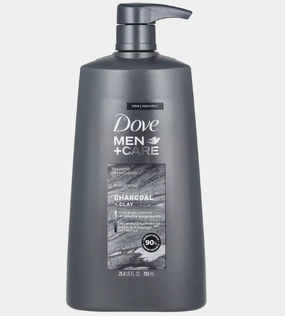 Men   Care, Shampoo, Purifying, Charcoal   Clay, 25.4 fl oz (750 ml)