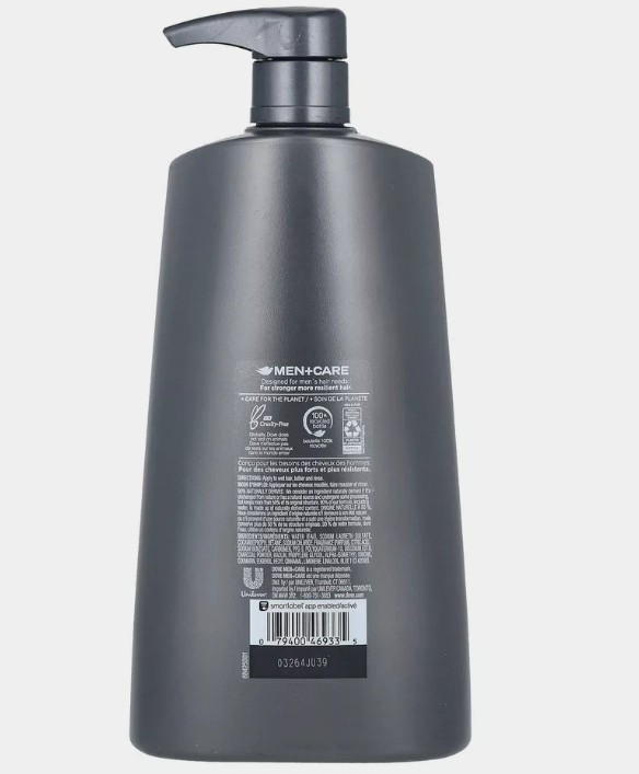 Men   Care, Shampoo, Purifying, Charcoal   Clay, 25.4 fl oz (750 ml)