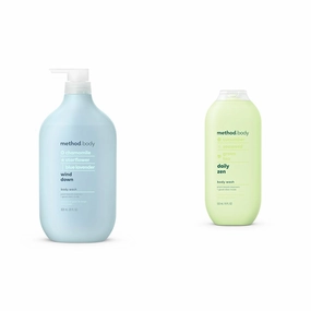 Method Body Wash Bundle - Wind Down 28 FL Oz and Daily Zen 18 oz