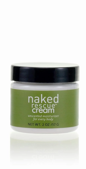 MGA Vegan Unscented Cream - Naked Rescue Body & Face Moisturizer | Natural & Organic Skin Care Moisturizer For Dry & Sensitive Skin | Fragrance Free, Non Greasy & Hydrating Cream | 2oz