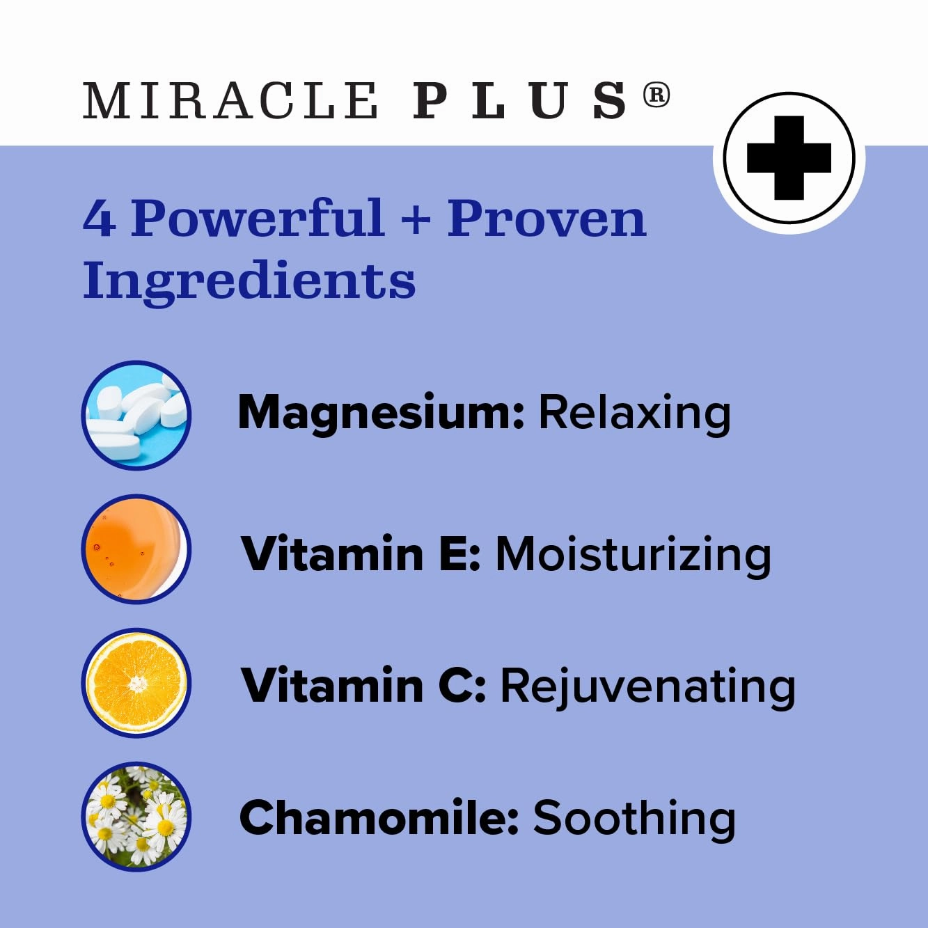Miracle Plus Magnesium Leg Cream | Magnesium Lotion Calming Leg Cream For Leg Relief | Herbal Moisturizer Topical Body Butter Soothes   Calms Sensations, Itching, & Shaking, 8oz, 3 Piece