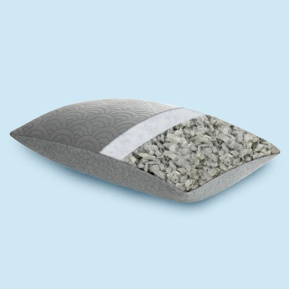 MOLCLCUY Memory Foam Pillows King Size Set of 2 Adjustable Cool Pillow for Side Back Stomach Sleepers Luxury with Washable Cover