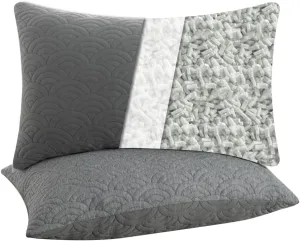 MOLCLCUY Memory Foam Pillows King Size Set of 2 Adjustable Cool Pillow for Side Back Stomach Sleepers Luxury with Washable Cover