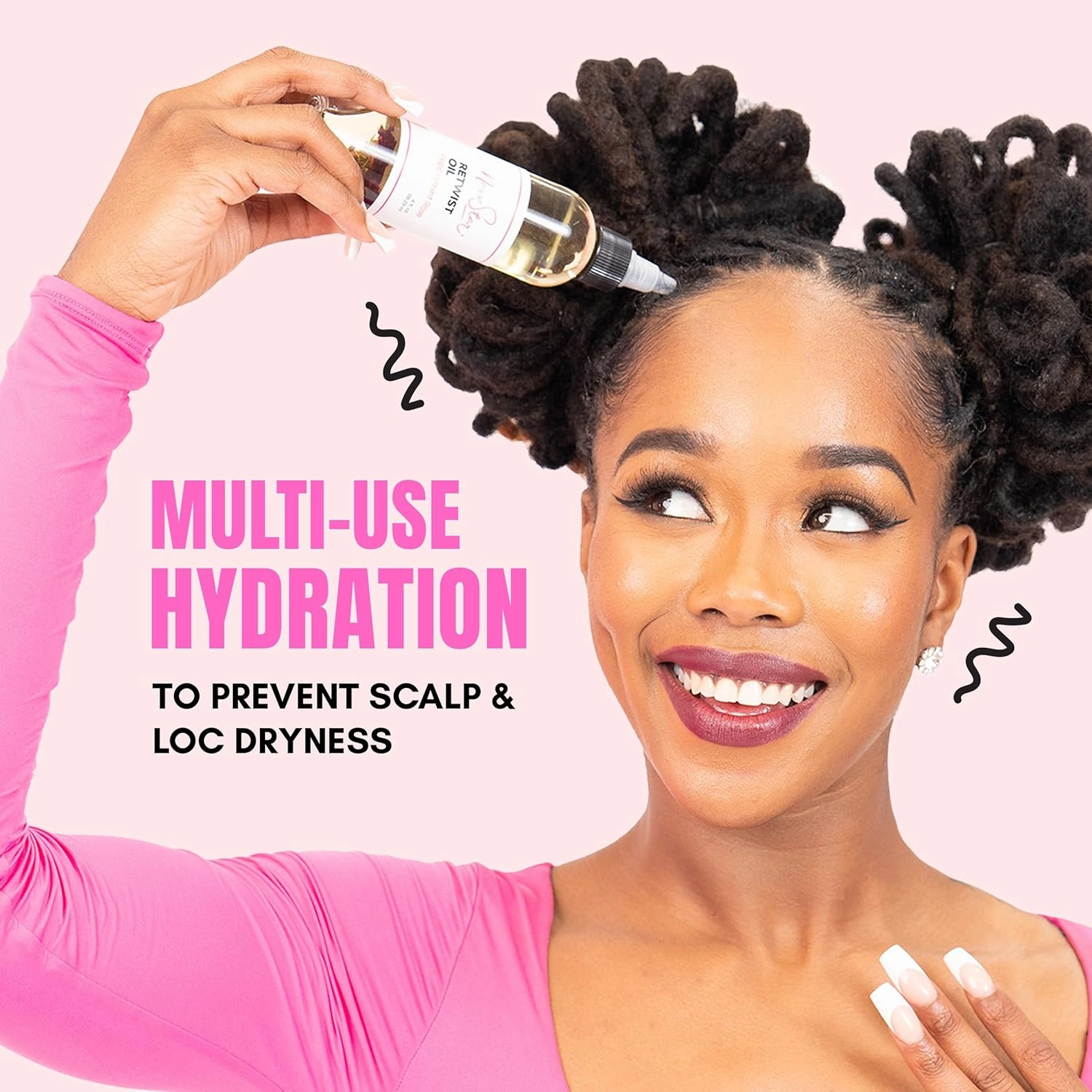 NappStar Retwist Oil, Lavender Scented Smell Good Loc Oil, Aromatic Hair Care for Dreadlocks with Moisturizing Base, 4 Fl Oz