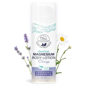 Natural Elephant Dead Sea Magnesium Nighttime Body Lotion with Lavender & Chamomile | Nourishing & Moisturizing 5 oz (150 ml)