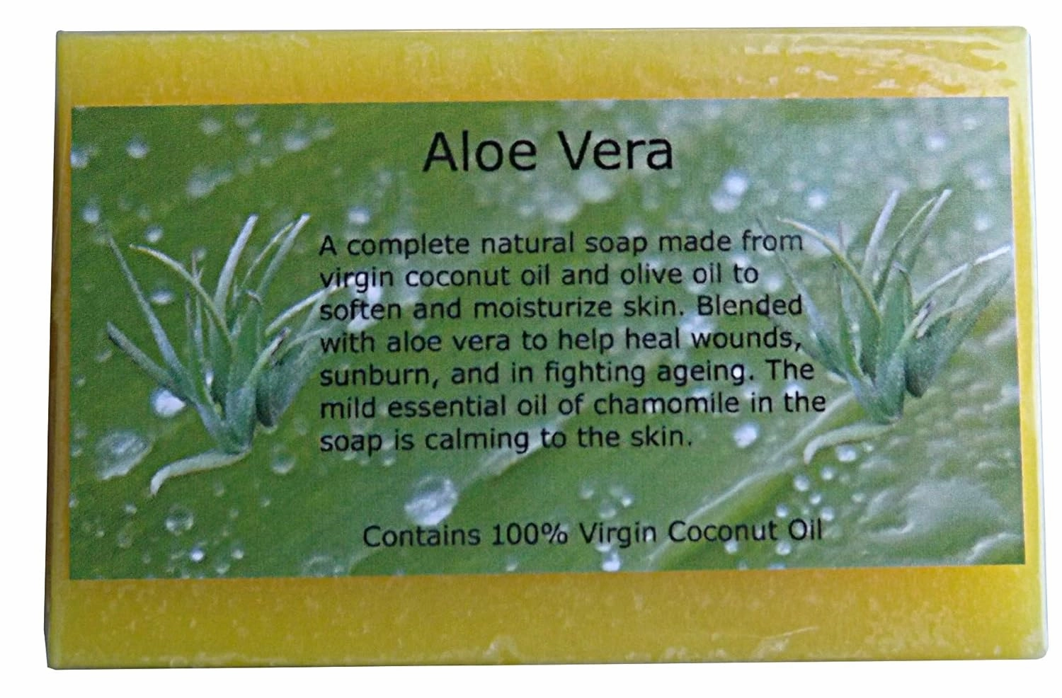 Natural Aloe Vera Virgin Coconut Oil Soap (4-pack)