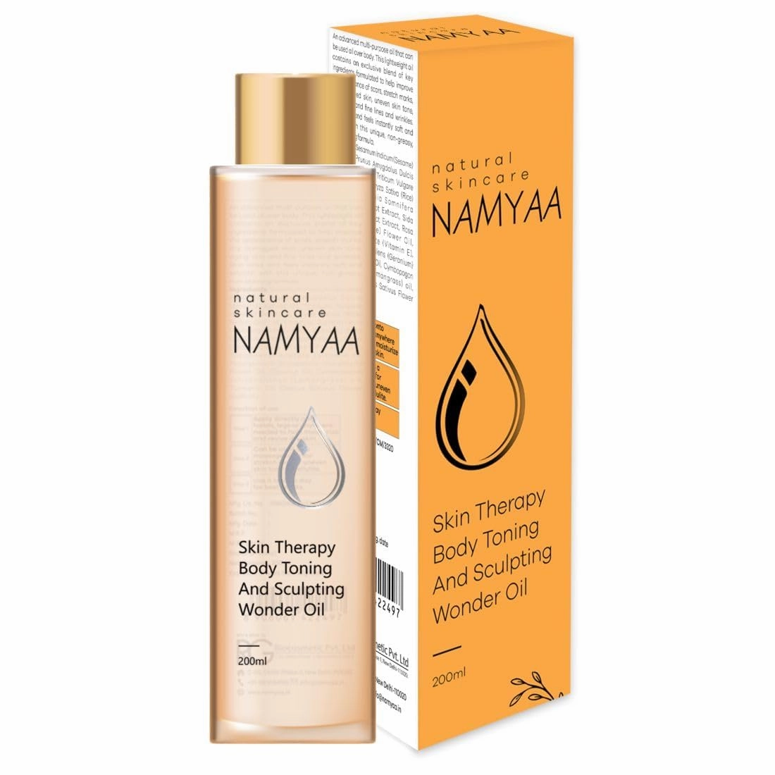 Natural Science Body Toning/Sculpting Wonder Oil For Scars/Stretch Mark/Ageing/Uneven Skin Tone/Firming/Nourishment, 6.76 Fl Oz