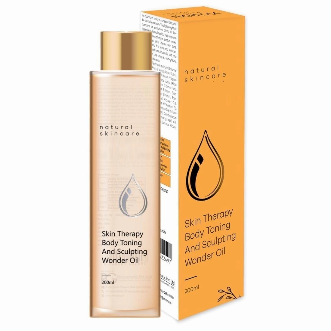Natural Science Body Toning/Sculpting Wonder Oil For Scars/Stretch Mark/Ageing/Uneven Skin Tone/Firming/Nourishment, 6.76 Fl Oz