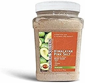 Natural Solution Bath Salt, Cork Jar Filled with Calming Lavender, Muscle Relief & Joint Soother Contains 84 Minerals, Foot Soak