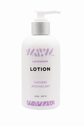 NATURE'S APOTHECARY Lavender Lotion For Dry Skin | Silky, Nourished, & Hydrated Skin | Hypoallergenic, All-Natural, Plant-Derived, Made in USA by DAYSPA Body Basics