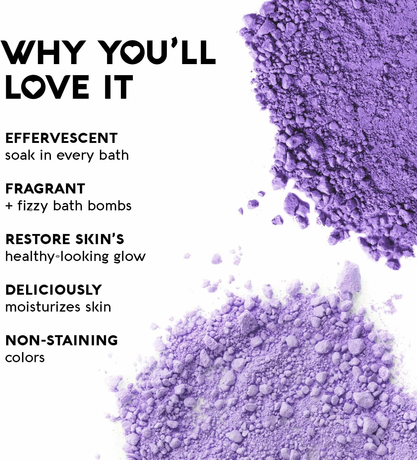 Nature's Beauty Lavender & Rosemary Bath Bomb Multi-Pack - Luxury Fizzy Spa Bath Bomb to Help Calm, Soothe   Revive Dull and Dry Skin Made with Coconut Oil & Witch Hazel, 5.5 oz (4 Pack)