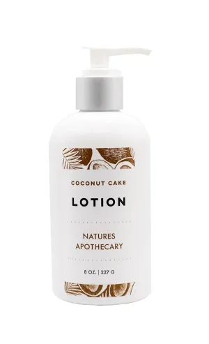 NATURE'S APOTHECARY Coconut Cake Lotion | Silky, Nourishing, & Hydrating | Hypoallergenic, All-Natural, Plant-Derived, Made in USA by DAYSPA Body Basics
