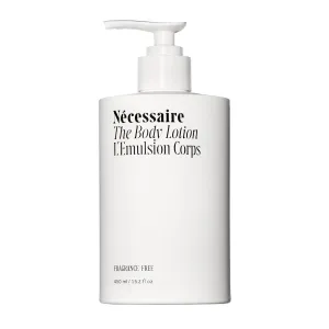 Nécessaire The Body Lotion with Pump. Fragrance-Free. Multi-Peptide Firming Lotion to Moisturize, Firm, Strengthen. 2.5% Niacinamide, Vitamin C/E   Omega 6/9. 450ml / 15.2 fl oz