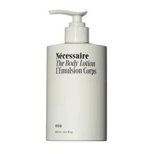 Nécessaire The Body Lotion with Pump. Hinoki. Multi-Peptide Firming Lotion to Moisturize, Firm, Strengthen. 2.5% Niacinamide, Vitamin C/E   Omega 6/9. 450ml / 15.2 fl oz