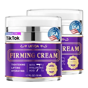 Neck Firming Cream, Anti-Aging Face Moisturizer for Women with Retinol, Collagen & Hyaluronic Acid, Tighten and Lift Neck Cream 2-Pack