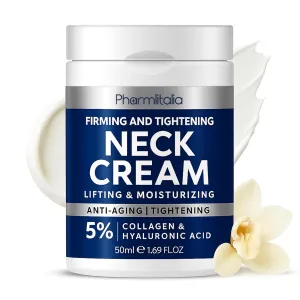 Neck Firming Cream Tightening Lifting Sagging Skin - Skin Tightening Cream for Face - Decollete & Chest, Under Chin Firming for Older Women - Neck Wrinkles Treatment with Collagen & Hyaluronic Acid