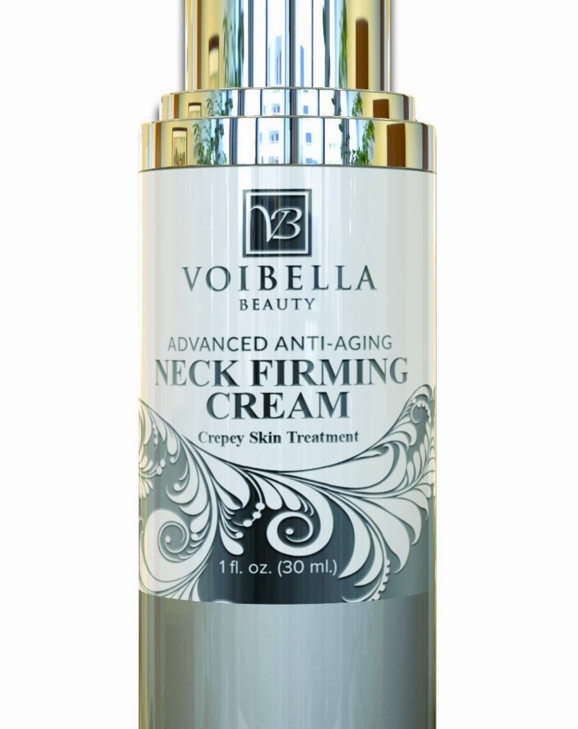 Neck Firming Cream for Sagging, Crepey Skin, Chest Wrinkles. Anti-Aging Moisturizing Lotion Helps Crepe Eraser, Turkey Neck Tightener & Decolletage Tightening. Aids Decollete, Double Chin, Face