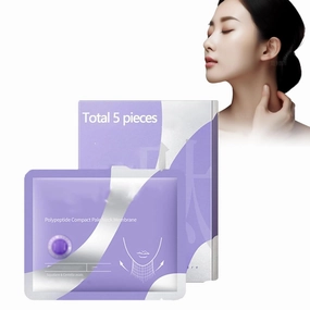 Neckyouth Peptide Anti-Wrinkle Patch, 5pcs/Box Peptide Anti Wrinkle Patch, Neck Firming LiftingPatch, Nourishing Reduces Fine Lines And Smoothes Skin Suitable for All Skin Types (1Box)