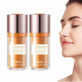 New Upgrade Peptide Anti-Wrinkle Eye Cream, Anti-Wrinkle Firming Eye Cream, Peptide Lifting Eye Gel, Rapid Wrinkle Repair, for Dark Circles and Puffiness, Suitable for Men and Women (2PCS)