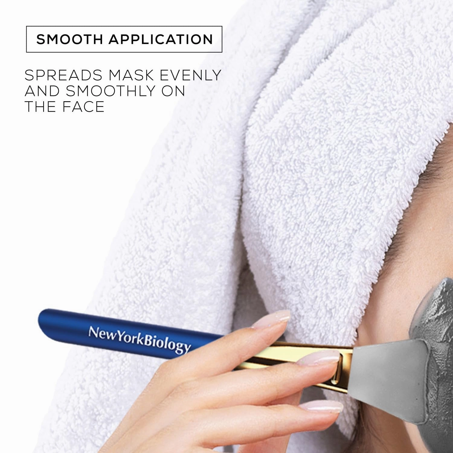New York Biology Dead Sea Mud Mask for Face and Body Infused with Eucalyptus with 3 Pcs Face Mask Brush Applicators - Spa Quality Pore Reducer for Acne, Blackheads and Oily Skin