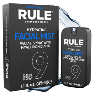 No.9 Face Mist Hydrating Spray, Balancing, Hydration Facial Spray for Men with Hyaluronic Acid, Chamomile & Arnica, Moisturizing Facial Mist Skin Care for All Skin Types, 35 mL
