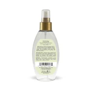 OGX Nourishing   Coconut Oil Weightless Hydrating Oil Hair Mist, Lightweight Leave-In Hair Treatment with Coconut Oil & Bamboo Extract, Paraben & Sulfate Surfactant-Free, 4 fl oz (Pack of 2)