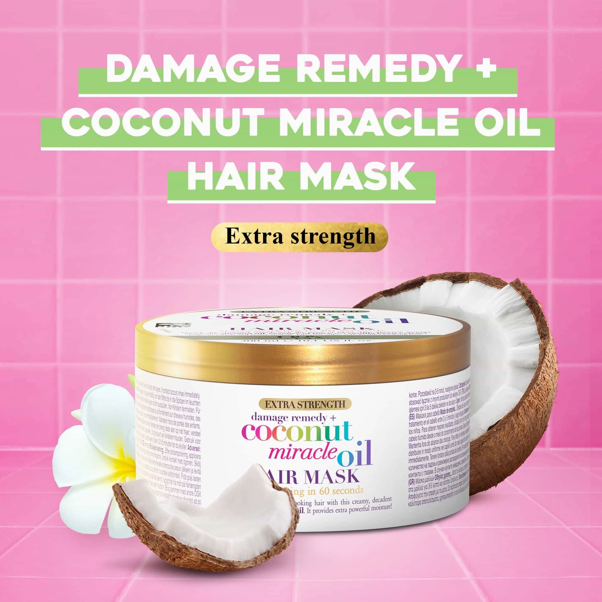 OGX Damage Remedy  Coconut Miracle Oil Hair Mask 300ml