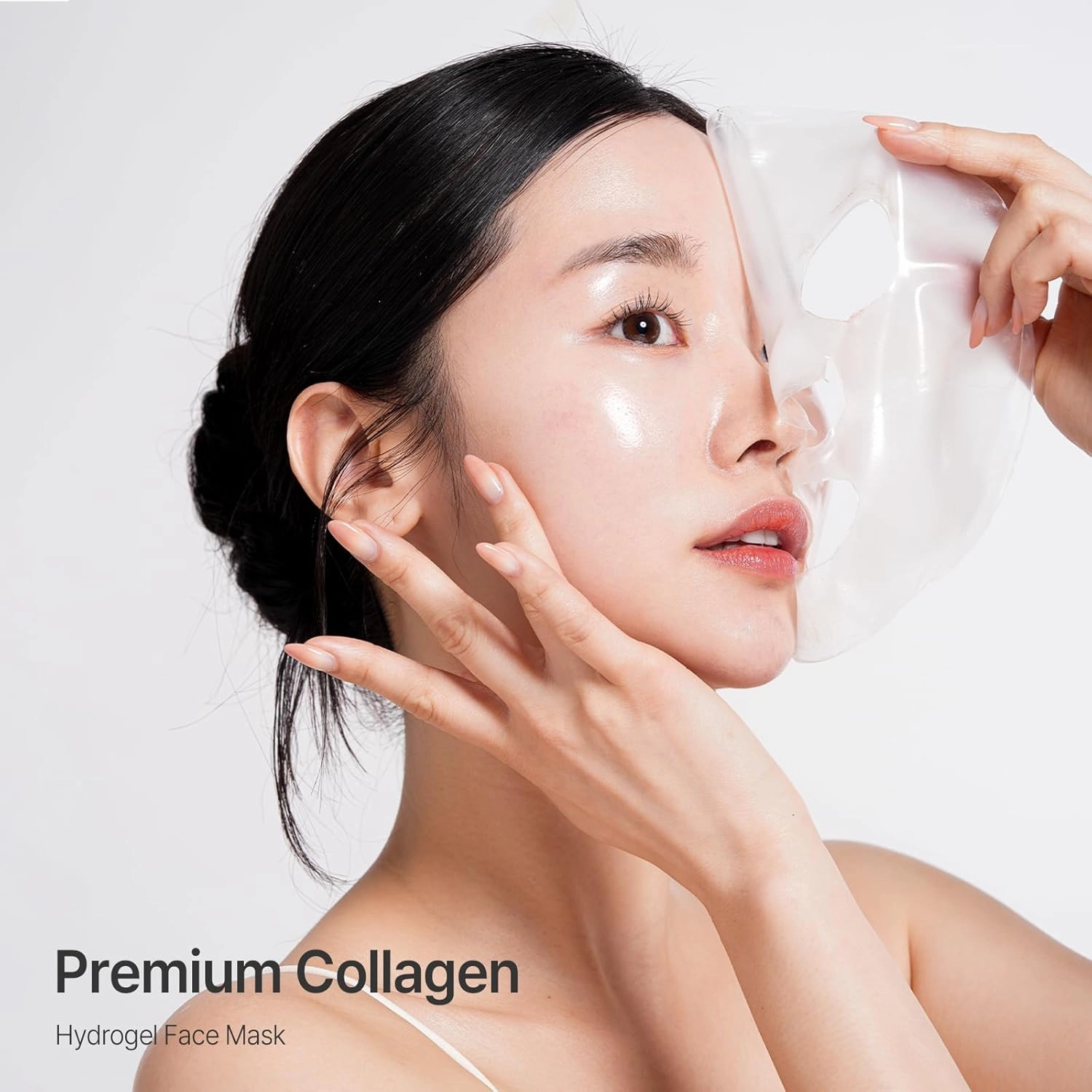 OHMYPURE Vegan Mucin Lifting Hydrogel Collagen Face Mask 10 ea Ultimate Hydration, Improves Skin Texture, Affordable Luxury, Glowing Skin, Reduces Fine Lines & Wrinkles, Made in Korea (10, Vegan)