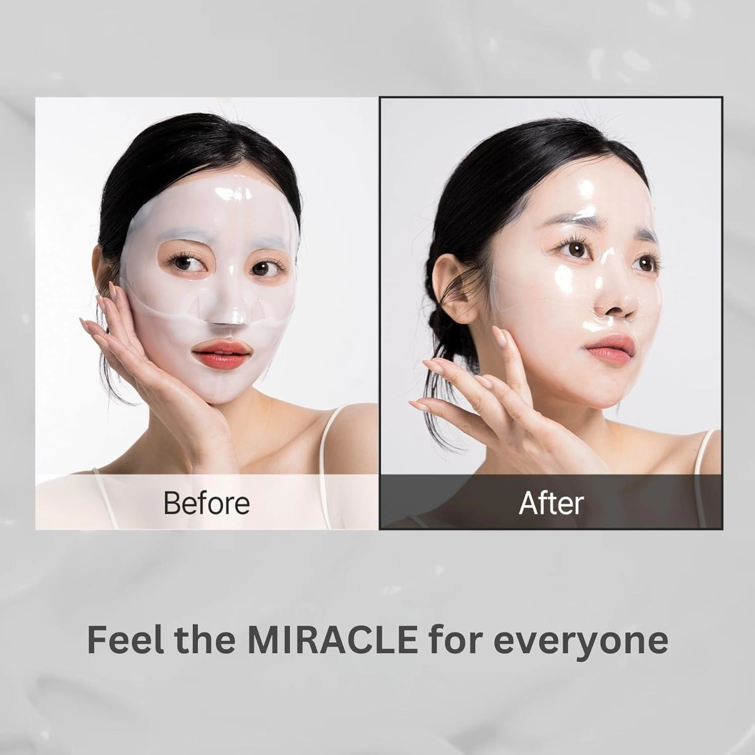 OHMYPURE Vegan Mucin Lifting Hydrogel Collagen Face Mask 10 ea Ultimate Hydration, Improves Skin Texture, Affordable Luxury, Glowing Skin, Reduces Fine Lines & Wrinkles, Made in Korea (10, Vegan)