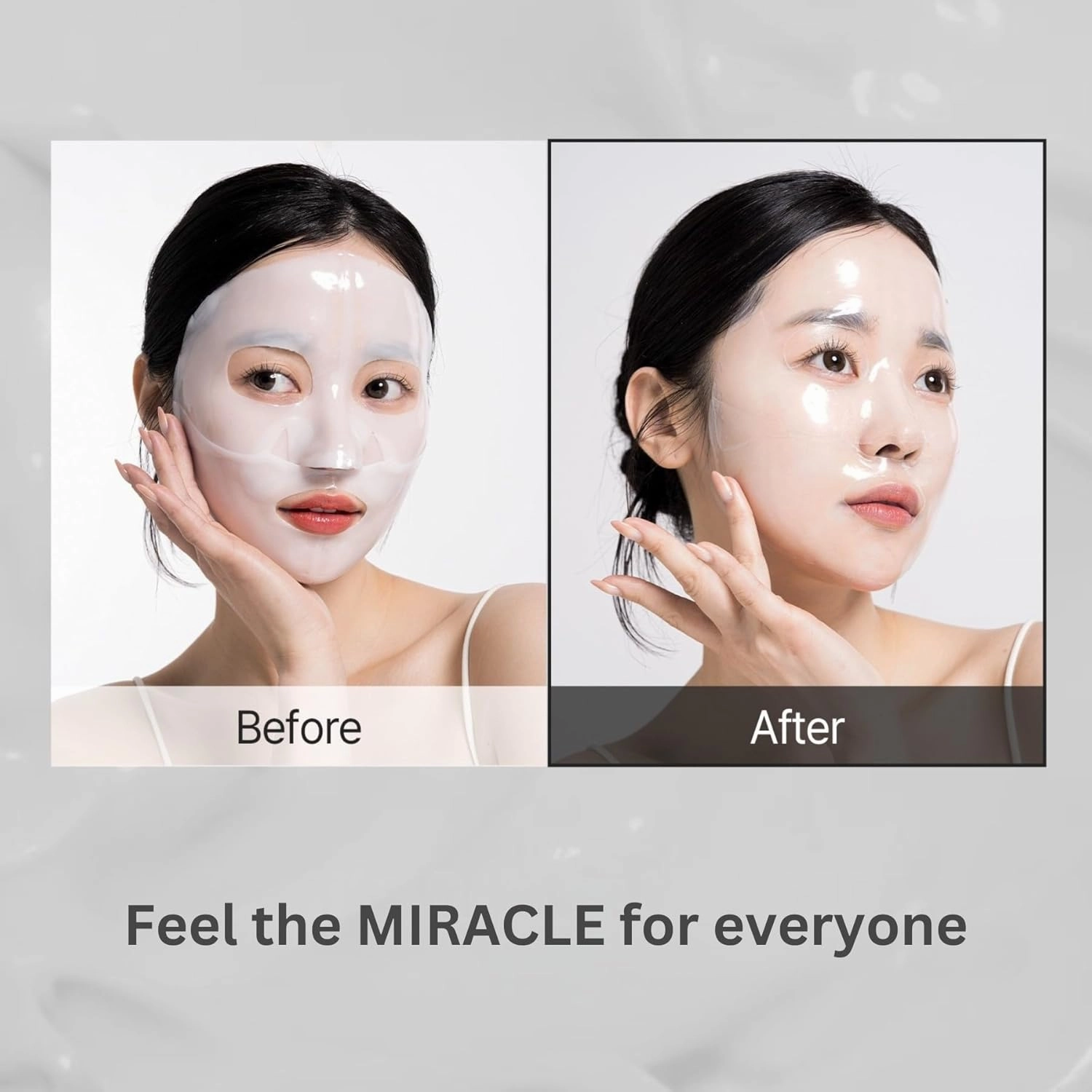 OHMYPURE Vegan Mucin Lifting Hydrogel Collagen Face Mask 4 1 ea Ultimate Hydration, Improves Skin Texture, Affordable Luxury, Glowing Skin, Reduces Fine Lines & Wrinkles, Made in Korea (5, Vegan)