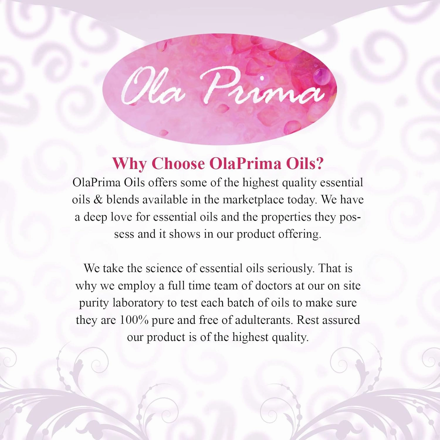 Ola Prima Oils Lavender Essential Oil (16oz Bulk) for Aromatherapy Diffuser, Candle Making & Stress – Therapeutic Grade Aromatherapy Oil