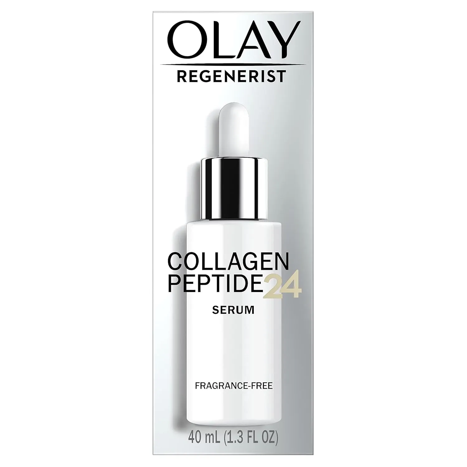 Olay Collagen Peptide Visibly Firming Serum, Fragrance-Free, 1.3 FL OZ (40 mL)