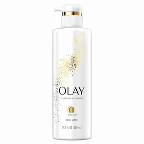 Olay, Cleansing & Firming Body Wash with Vitamin B3 & Collagen, 17.9 Fl Oz