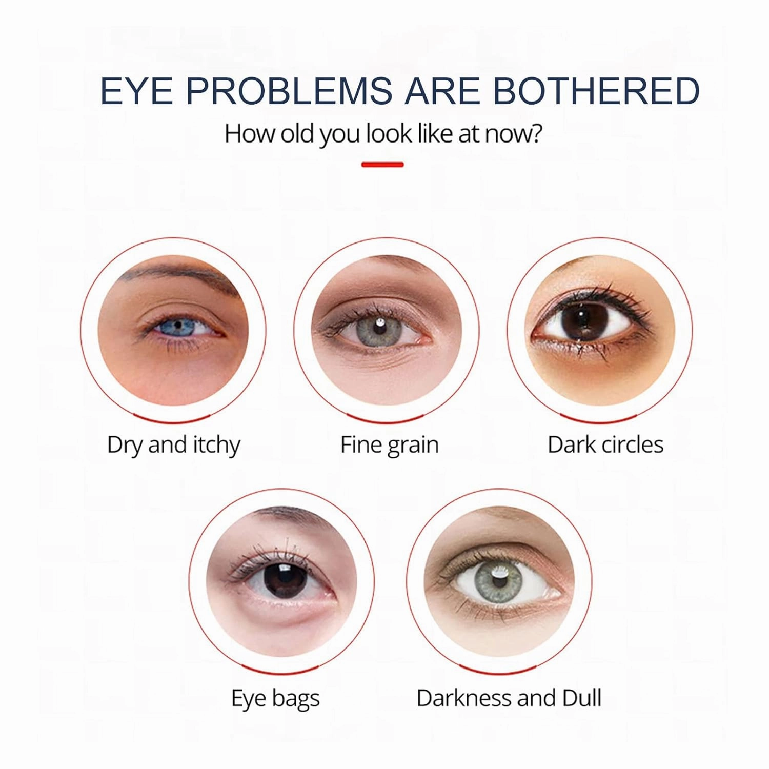 Open eyes awaken peptide lifting eye gel,peptide eye lifting gel,Fade eye lines, Repair Eye bags Dark circles Hydrating firming Eye cream (7PCS)