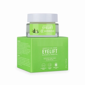 Organic EyeLift Hydrating Natural Under Eye Gel for Dark Circles, Puffy Eyes, Wrinkles & Removal of Fine Lines for Women & Men, 20 gm