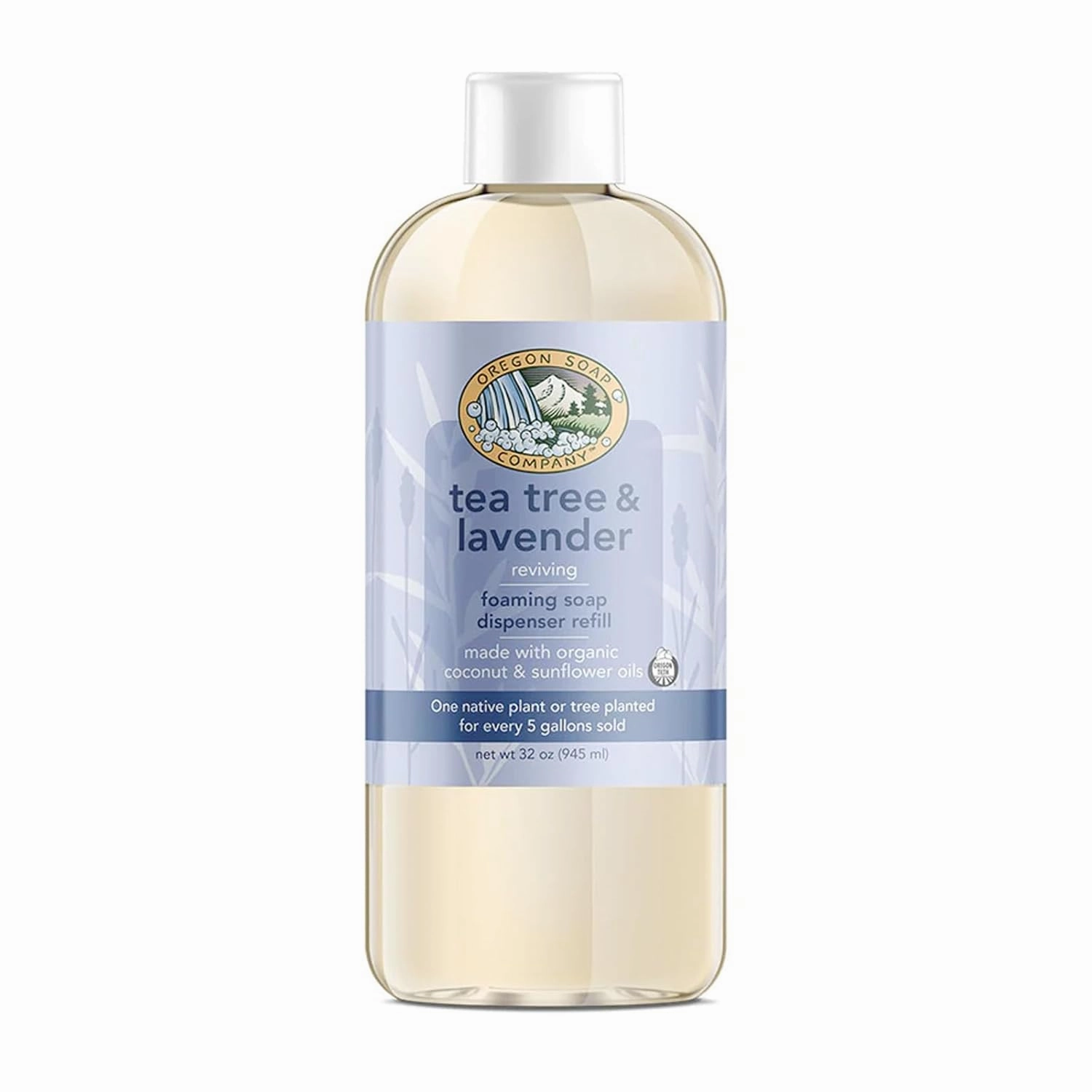 Organic Hand Soap: Soothing Tea Tree & Lavender Formula (32 Fl Oz, Tea Tree & Lavender)