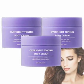 Overnight Toning Whip, Firming Cream - Works While You Sleep, Helps Target The Appearance Of Loose Skin On The Body(3bottles)