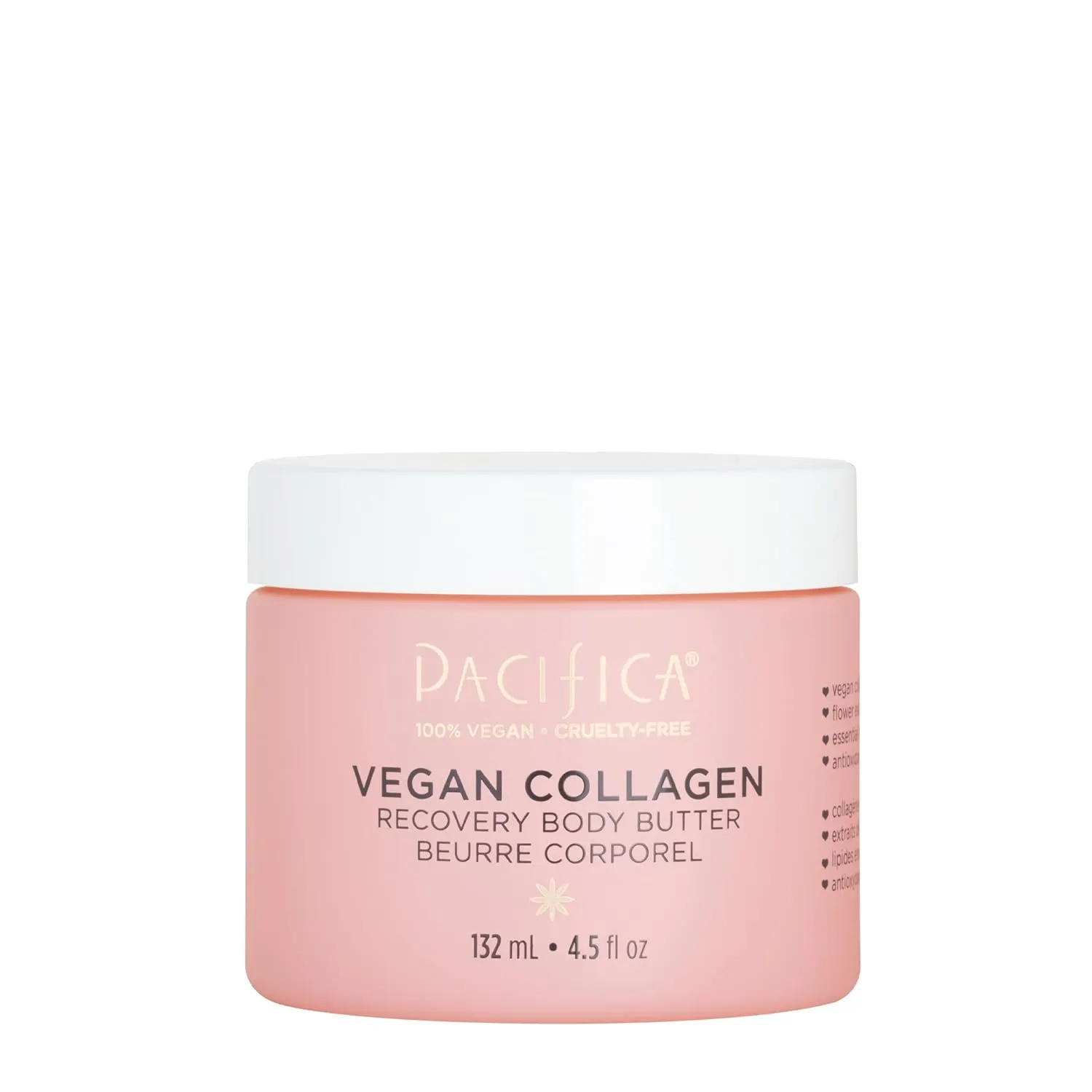 Pacifica Vegan Collagen Body Lotion – Ultra Hydrating Body Butter Cream, Jasmine Vanilla Scent, Infused with Vegan Collagen & Shea Butter for Dry Skin, Nourishing & Firming, Vegan