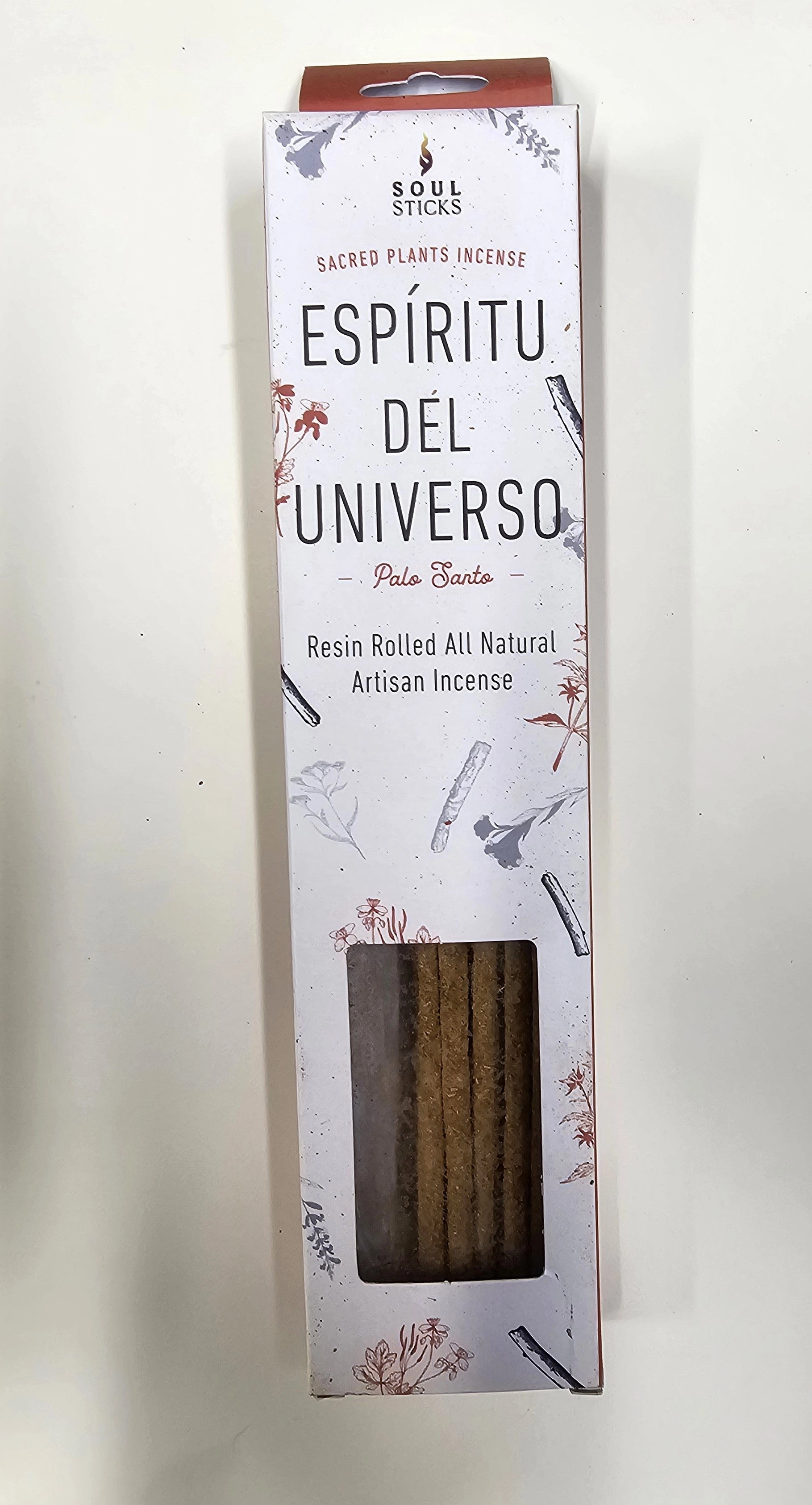PALO SANTO AND WHITE SAGE HAND ROLLED SMUDGE INCENSE STICKS